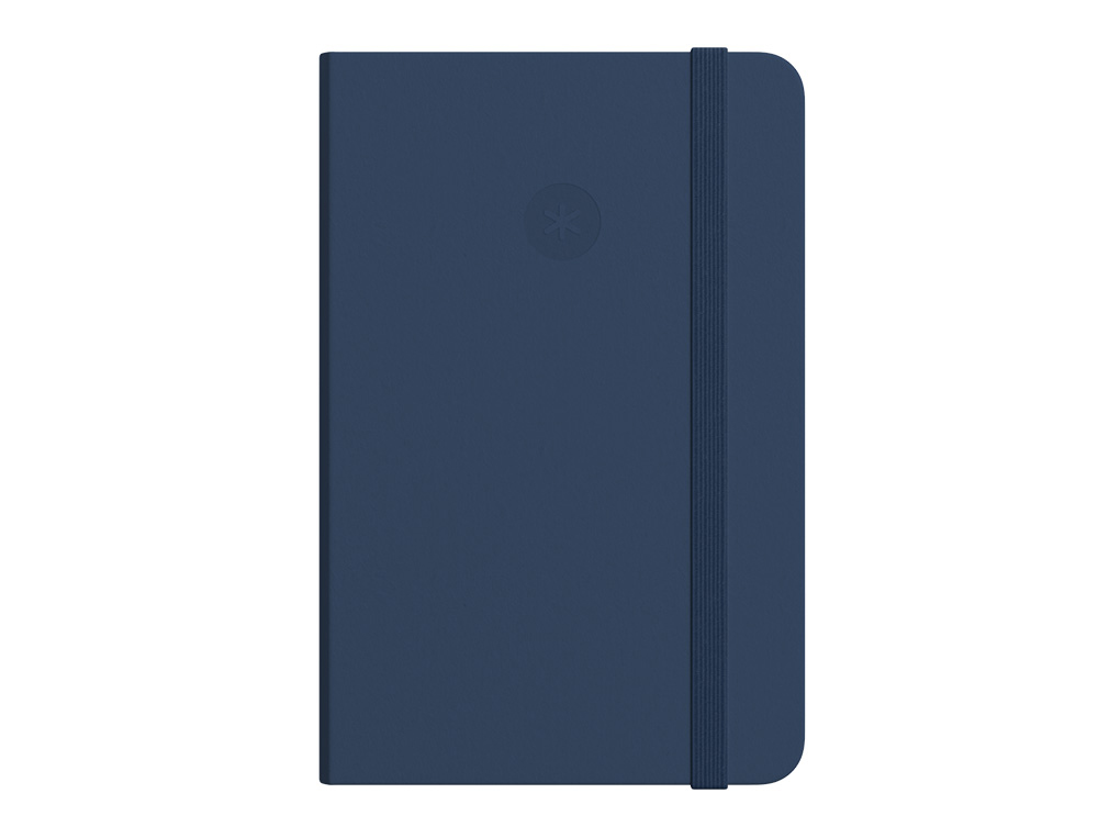 CADERNO COM ELASTICO ANTARTIK CAPA MOLE A5 FOLHAS LISAS AZUL MARINHO 80 FOLHAS 80 GR FSC