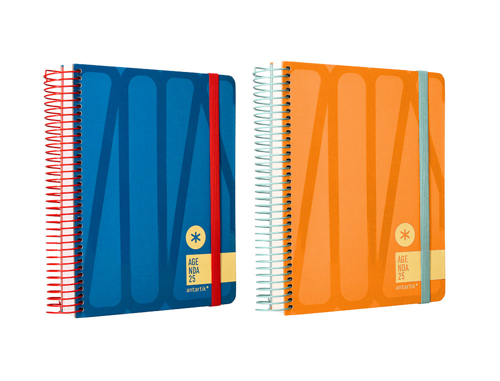 AGENDA ESPIRAL ANTARTIK BOLD A5+ 2025 DÍA PÁGINA PAPEL 80G