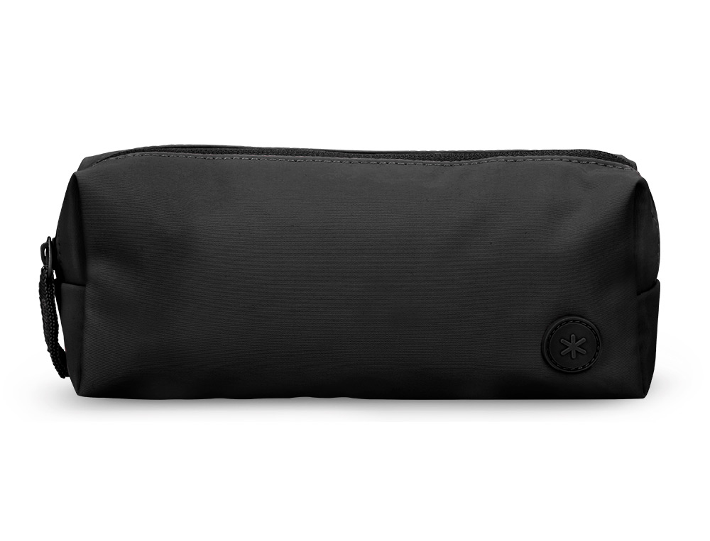 ESTUCHE PORTATODO ANTARTIK BASIC PACK 1 COMPARTIMENTO NEGRO COMPAÑERO MOCHILA 100X60X220 MM