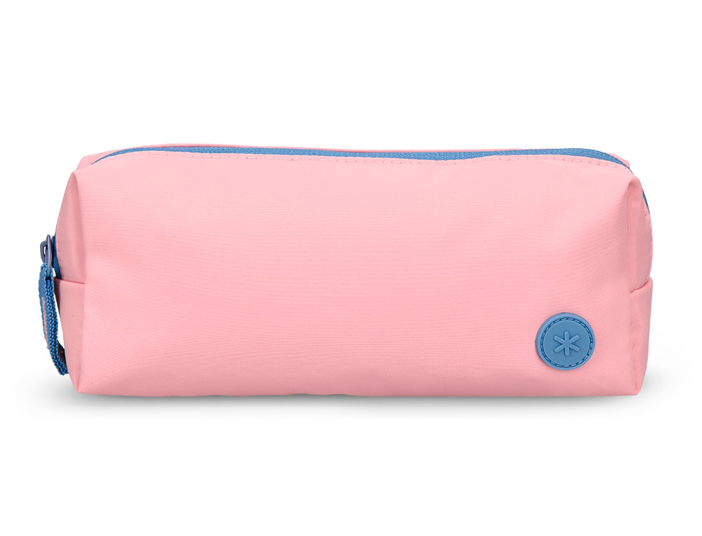 ESTUCHE PORTATODO ANTARTIK BASIC PACK 1 COMPARTIMENTO ROSA COMPAÑERO MOCHILA 80X55X210 MM