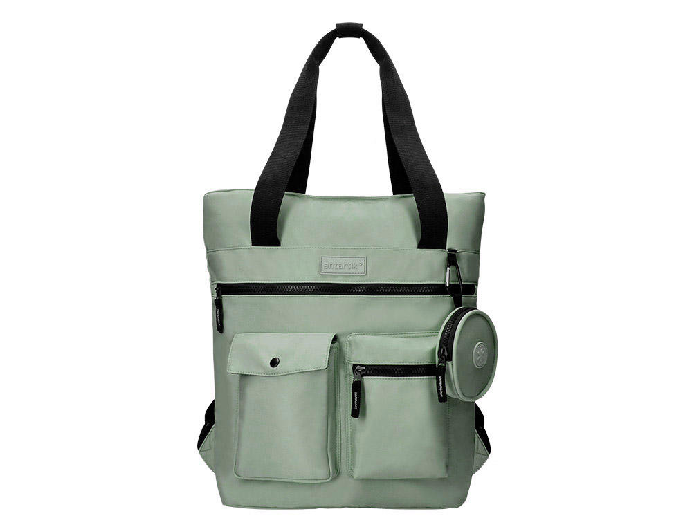 MOCHILA ANTARTIK BOLSO FLIP BAG CON ACOLCHADO PARA PORTATIL 15» VERDE 400X120X390 MM