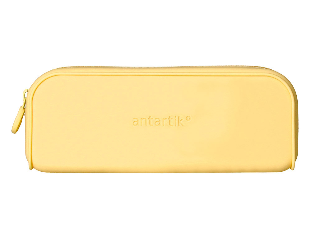 ESTUCHE PORTATODO ANTARTIK PRISMA SILICONA SOFT RECTANGULAR 185X50X75 MM AMARILLO